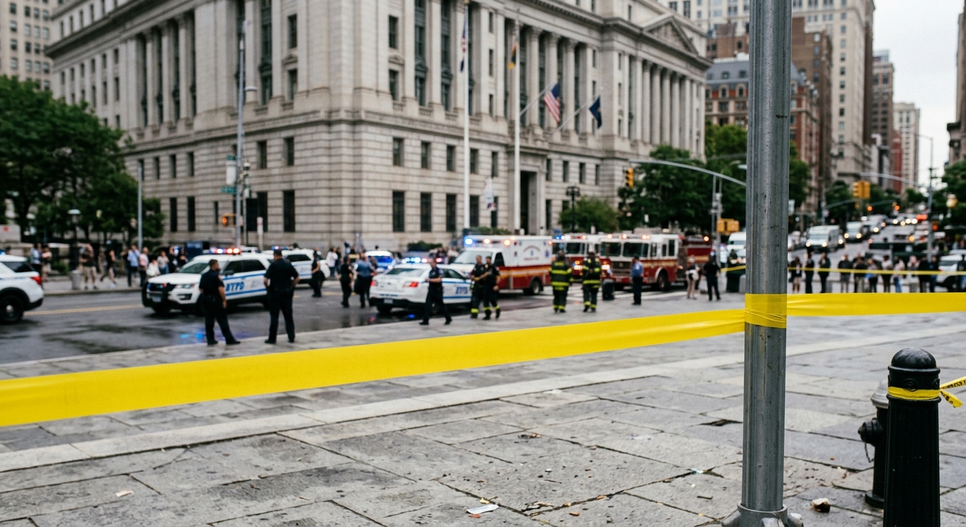 Federal Building Explosion in Lower Manhattan Sparks FBI Investigation