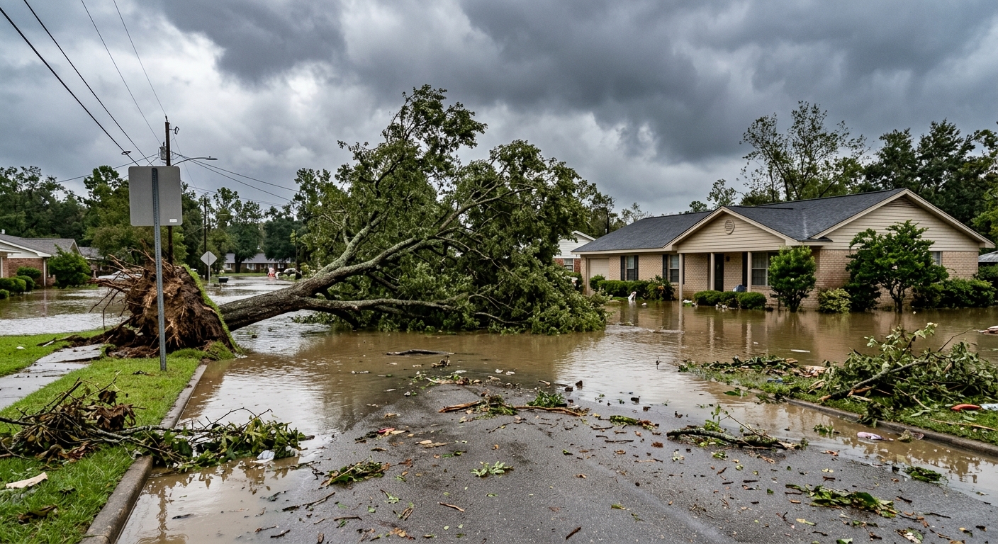 Isaias Weakens but Leaves Power Outages and Flooding Across the Southeast